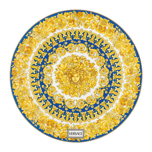 Versace Medusa Rhapsody Blue Service Plate 33 cm front view