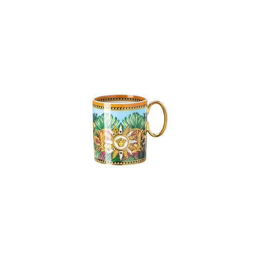 Versace Jungle Animalier Mug with handle front view