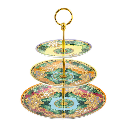 Versace Jungle Animalier Etagere 3 tiers front view