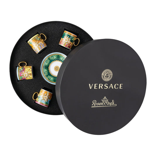 Versace Jungle Animalier Set 6 espresso c&s front view