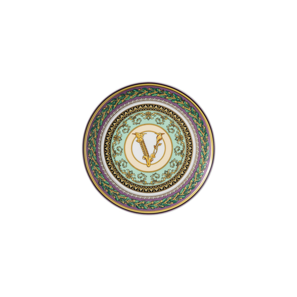 Versace Barocco Mosaic Plate 17 cm front view