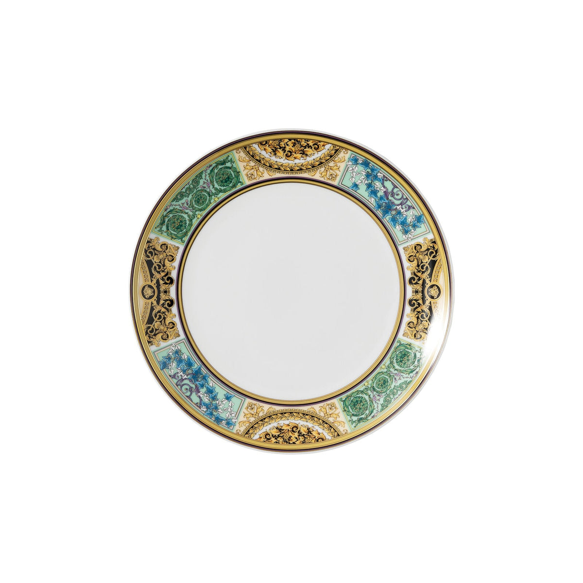 Versace Barocco Mosaic Plate 21 cm front view
