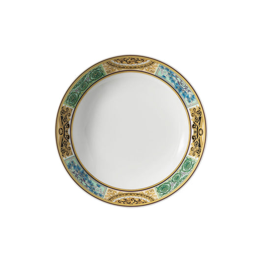 Versace Barocco Mosaic Plate 22 cm deep front view