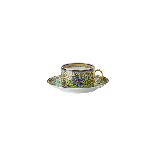 Versace Barocco Mosaic Cup/Saucer 4 low front view