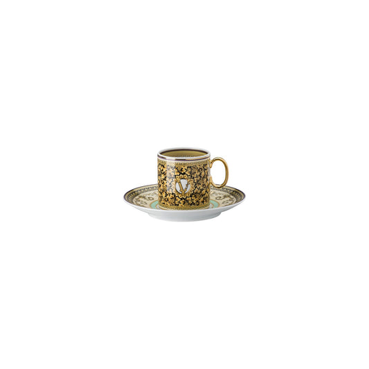 Versace Barocco Mosaic Espresso Cup/Sauc. front view