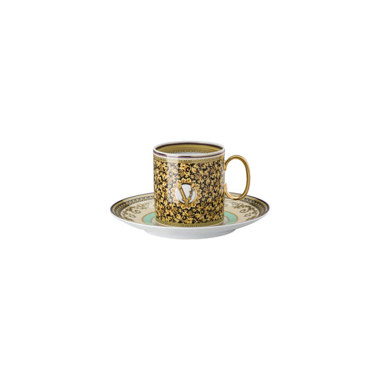 Versace Barocco Mosaic Cup/Saucer 4 tall front view