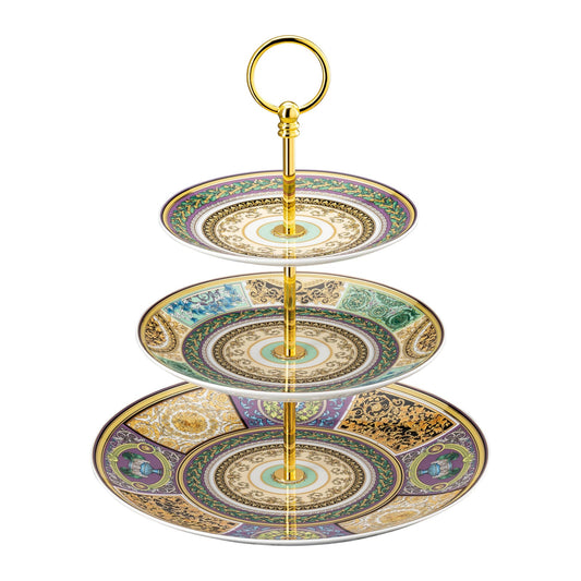 Versace Barocco Mosaic Etagere 3 tiers alternate view 2