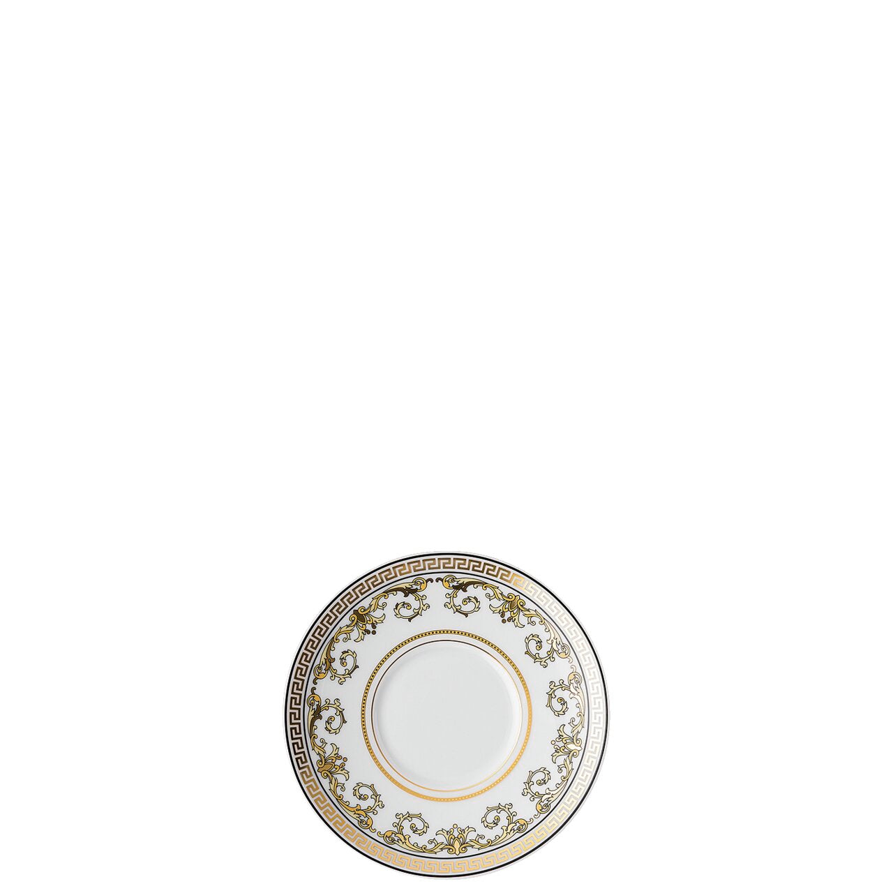Versace Virtus Gala White Teacup & Saucer (Cup/Saucer 4 Low)