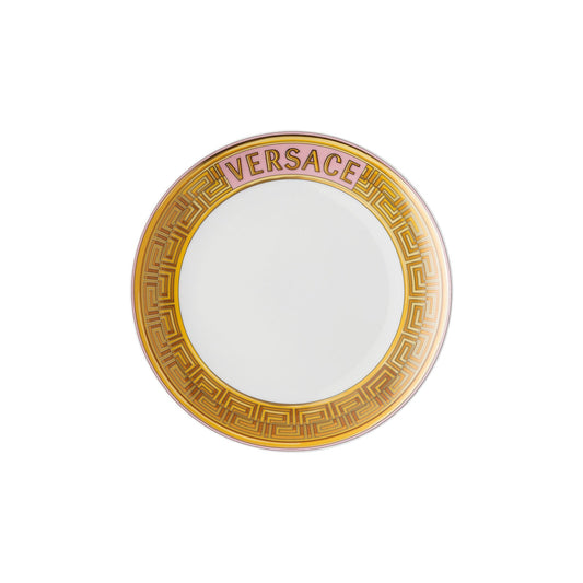 Versace Medusa Amplified Pink Coin Plate 21 cm front view
