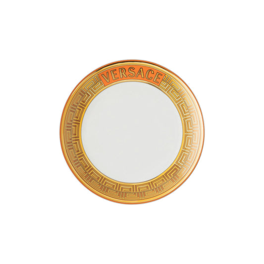 Versace Medusa Amplified Orange Coin Plate 21 cm front view