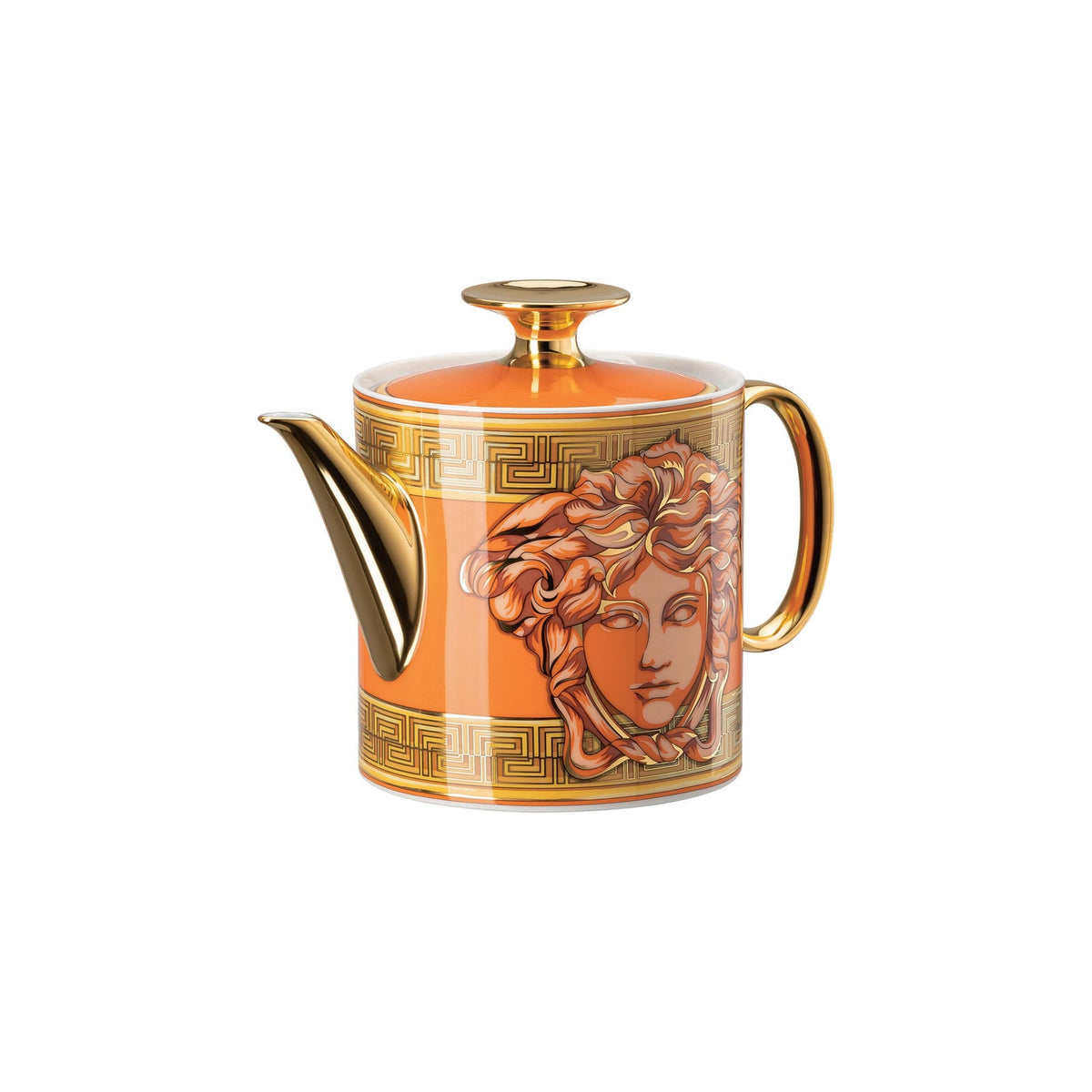 Versace Medusa Amplified Orange Coin Tea Pot 3 alternate view 4
