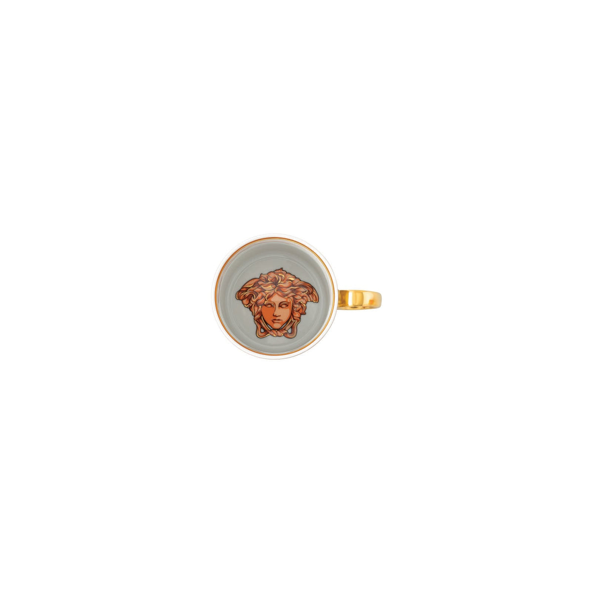Versace Medusa Amplified Orange Coin Mug with handle alternate view 5