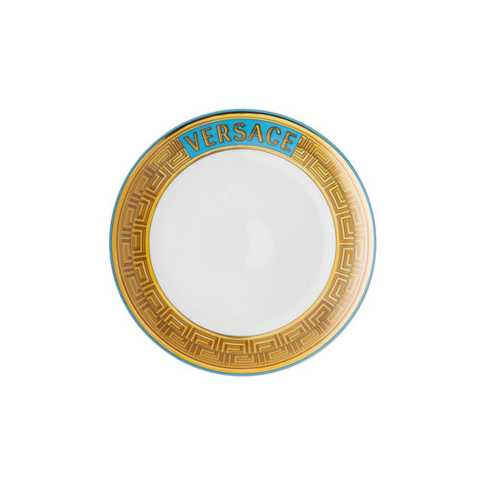 Versace Medusa Amplified Blue Coin Plate 21 cm front view