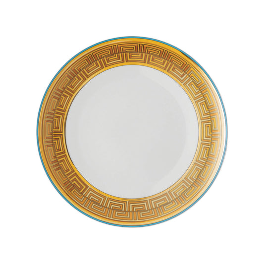 Versace Medusa Amplified Blue Coin Plate 28 cm front view