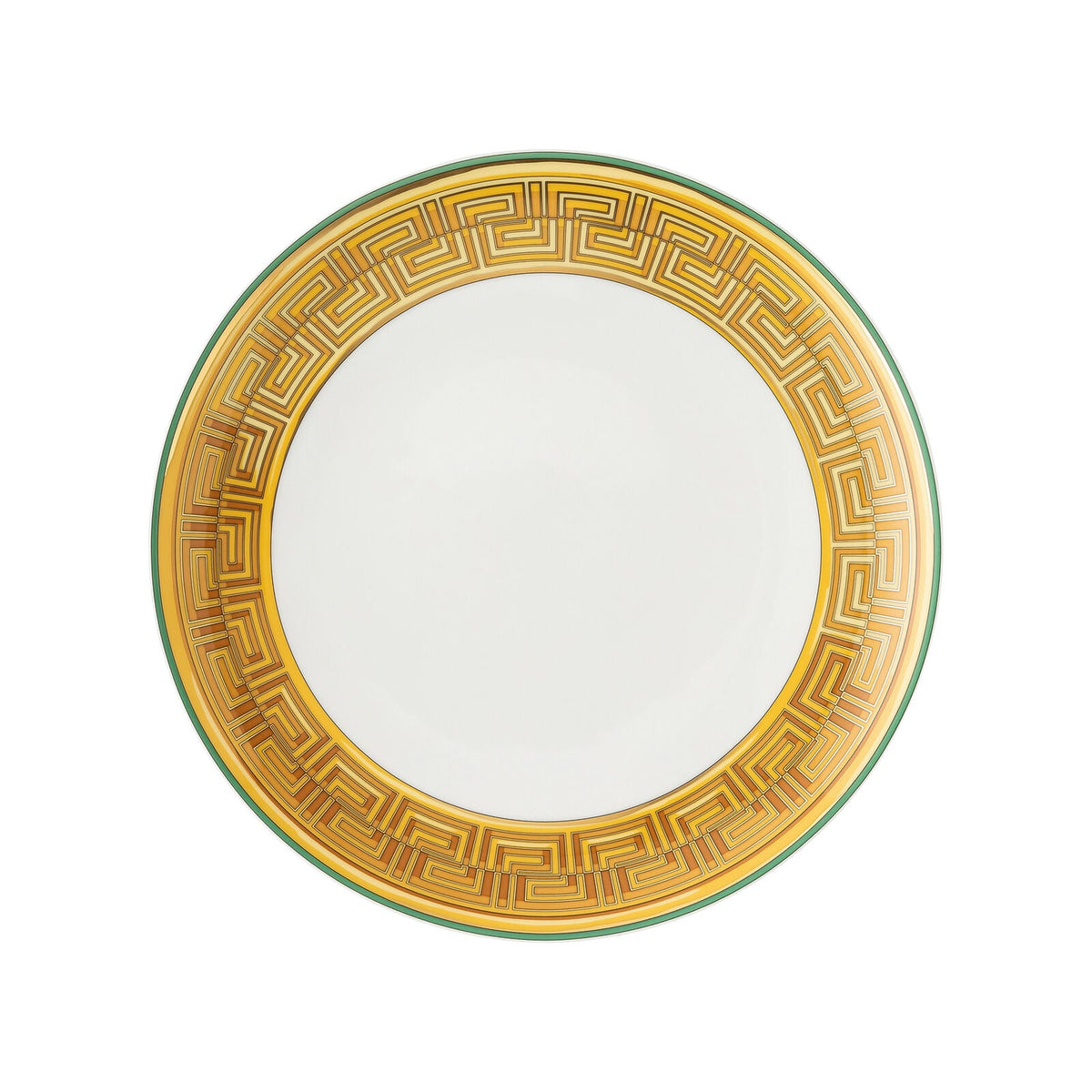 Versace Medusa Amplified Green Coin Plate 28 cm front view