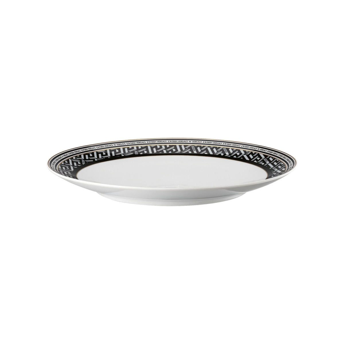 Versace La Greca Signature Black Plate 28 cm alternate view 2