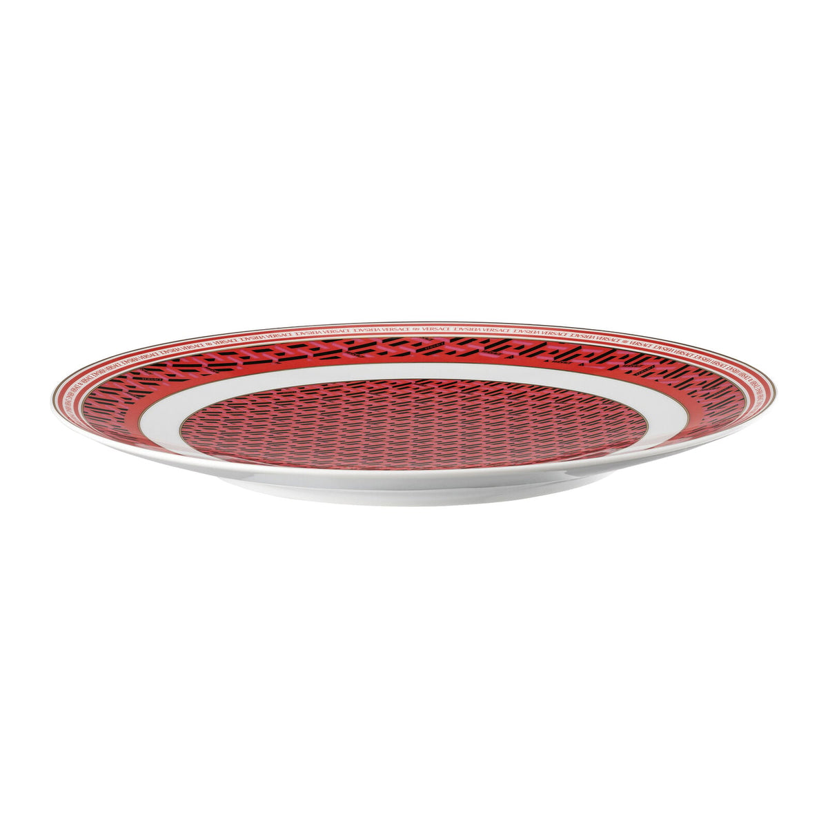 Versace La Greca Signature Red Service Plate 33 cm alternate view 2