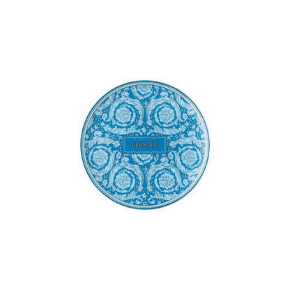 Versace Barocco Teal Plate 17 cm front view