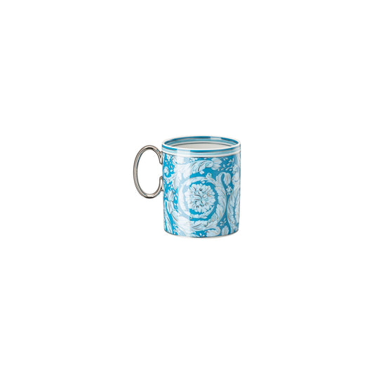 Versace Barocco Teal Mug with handle alternate view 2