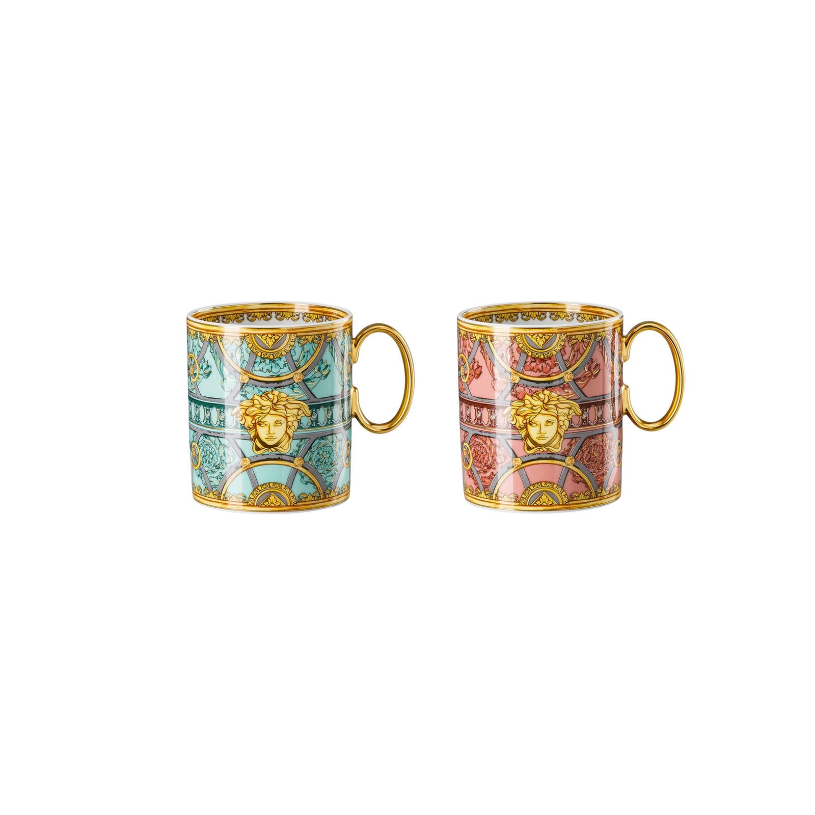 Versace La Scala del Palazzo Set 2 mugs w. handle front view