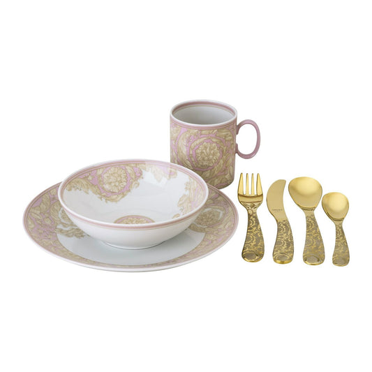 Versace Kids Barocco Rose Children’s Set – 7 pcs front view