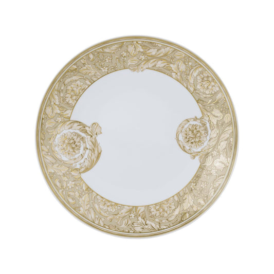 Versace Barocco Beige Plate 28 cm front view