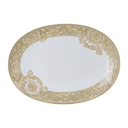 Versace Barocco Beige Platter 33 cm front view