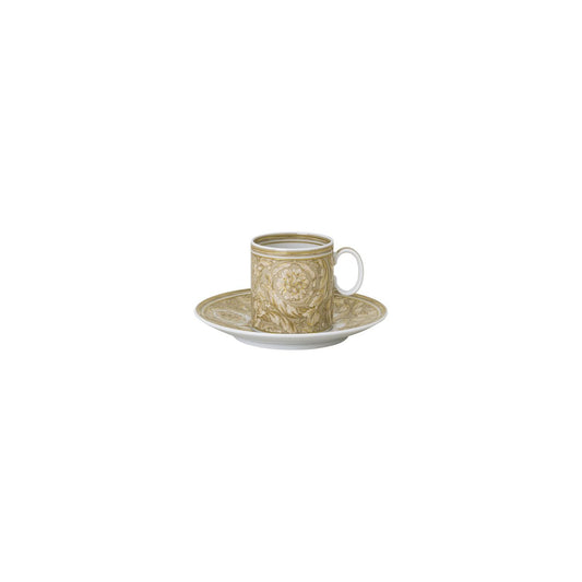 Versace Barocco Beige Espresso Cup/Sauc. front view