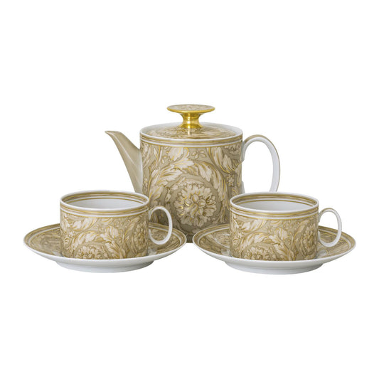 Versace Barocco Beige Set Tea for 2 front view