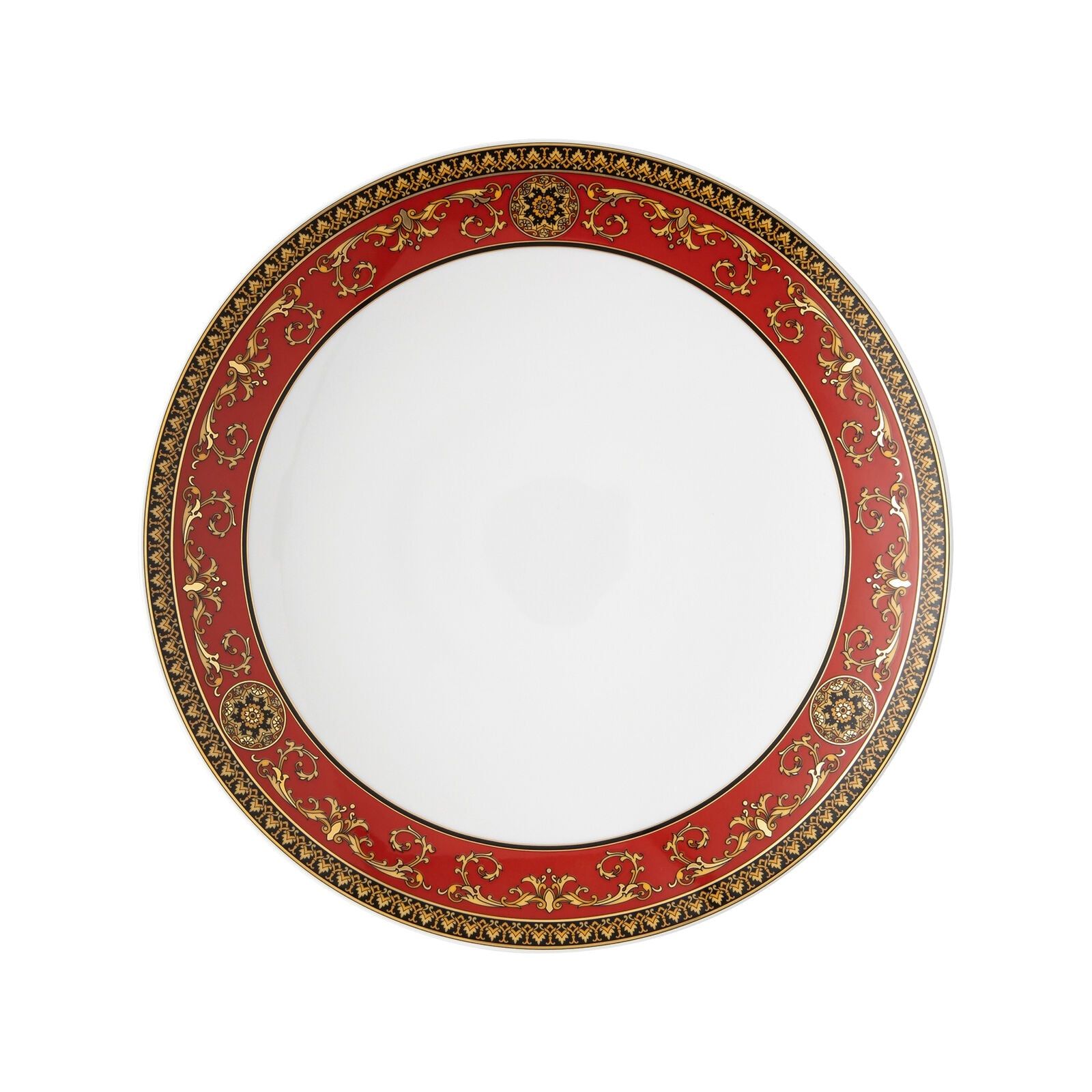 Versace Medusa Gourmet Plate 28 cm front view