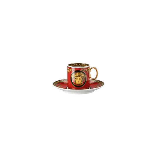 Versace Medusa Espresso Cup/Sauc. front view