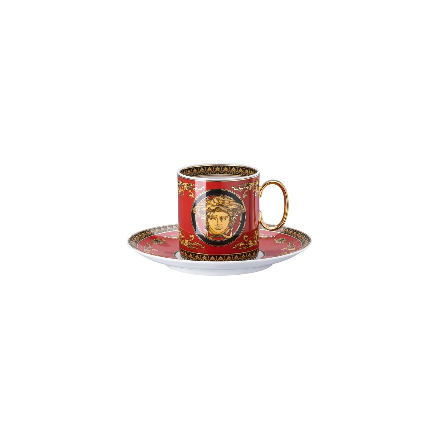 Versace Medusa Cup/Saucer 4 tall front view
