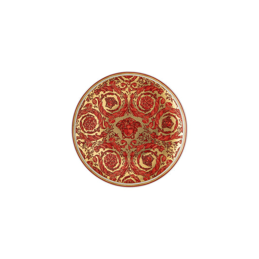 Versace Medusa Garland Red Plate 17 cm - Front View