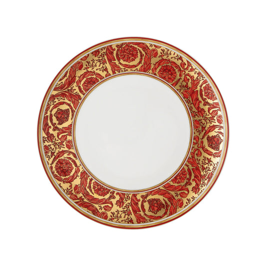 Versace Medusa Garland Red Plate 28 cm - Front View
