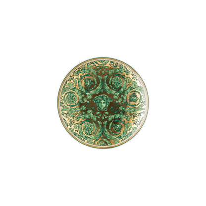 Versace Medusa Garland Green Plate 17 cm - Front View