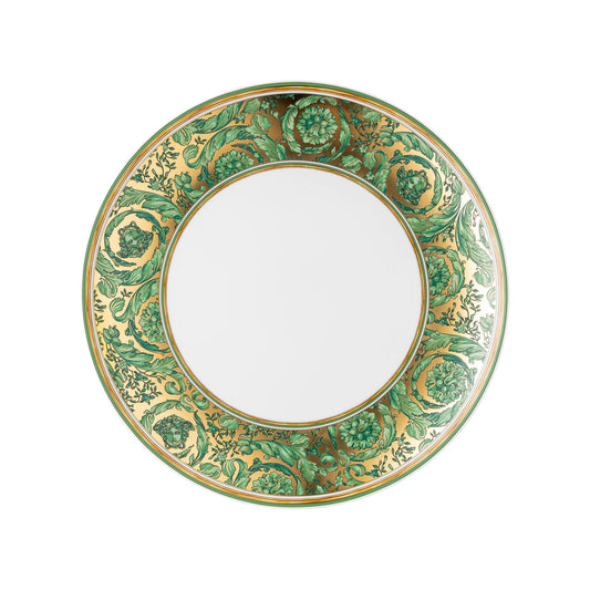 Versace Medusa Garland Green Plate 28 cm - Front View