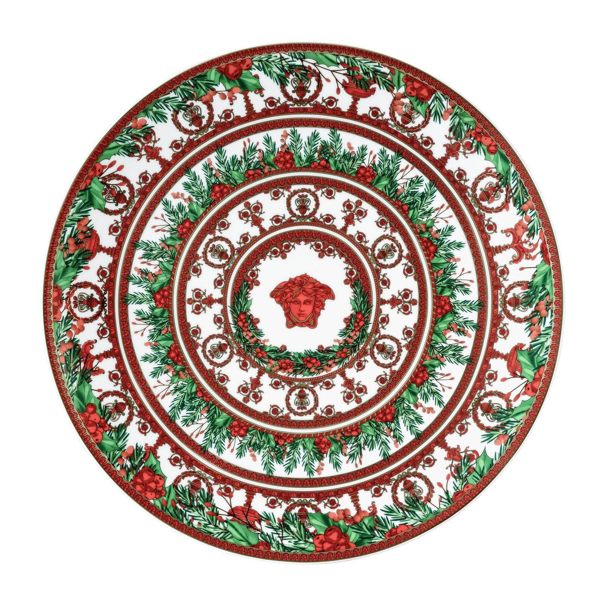 Versace I Love Baroque Holiday Christmas Plate 2025 front view