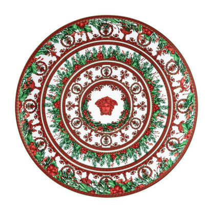 Versace I Love Baroque Holiday Christmas Plate 2025 front view