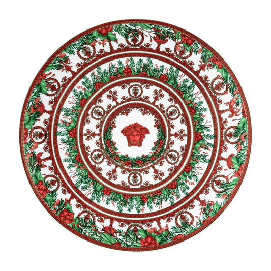 Versace I Love Baroque Holiday Christmas Plate 2025 front view