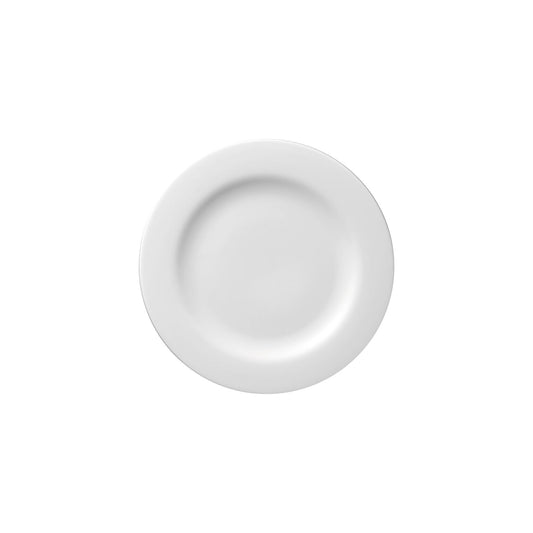 Rosenthal White Rosenthal Moon White Rim Plate 18 cm front view