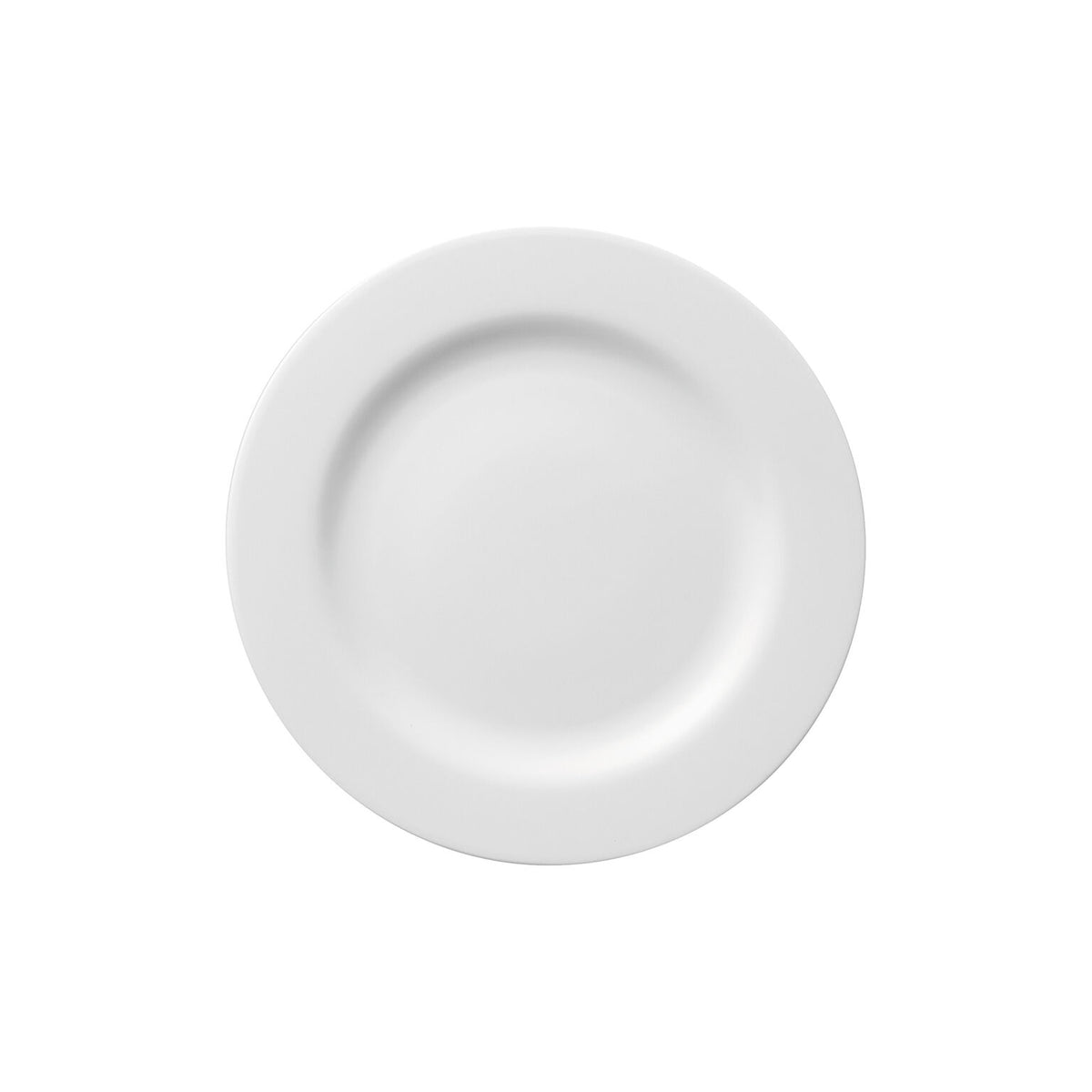 Rosenthal White Rosenthal Moon White Rim Plate 22 cm front view