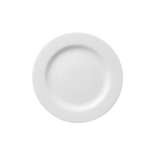 Rosenthal White Rosenthal Moon White Rim Plate 22 cm front view