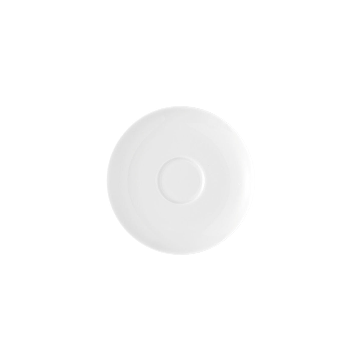Rosenthal White Rosenthal Moon White Saucer 4 low front view