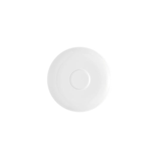 Rosenthal White Rosenthal Moon White Saucer 4 low front view