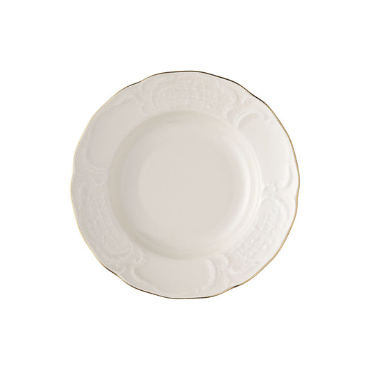 Rosenthal Gold Rosenthal Sanssouci Ivory (Sanssouci Ivory) Gold Plate 23 cm deep front view