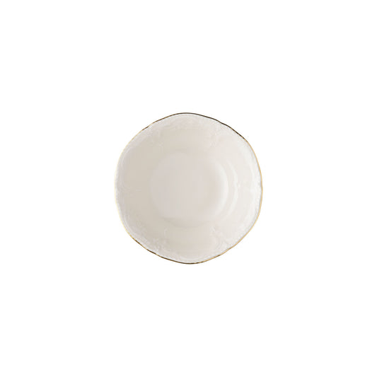 Rosenthal Gold Rosenthal Sanssouci Ivory (Sanssouci Ivory) Gold Fruit Dish 15 cm front view