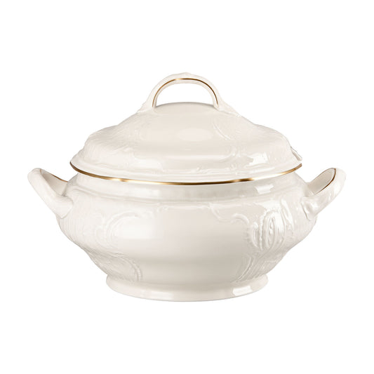 Rosenthal Gold Rosenthal Sanssouci Ivory (Sanssouci Ivory) Gold Souptureen 2 front view