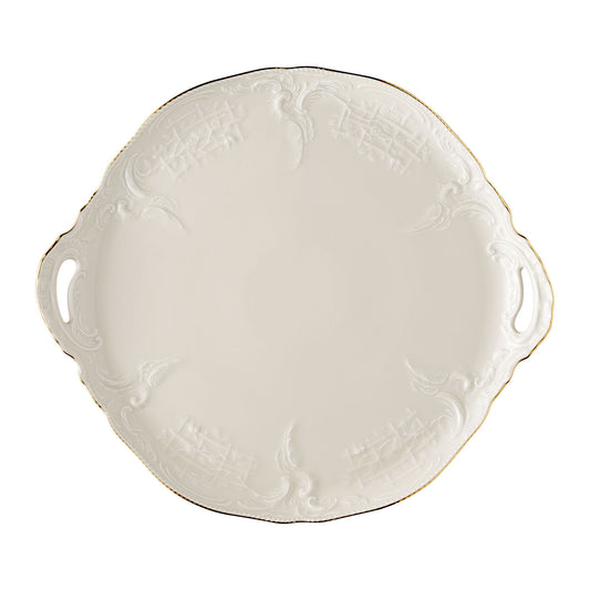 Rosenthal Gold Rosenthal Sanssouci Ivory (Sanssouci Ivory) Gold Cakeplatter front view
