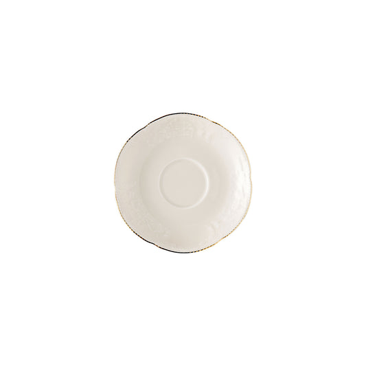 Rosenthal Gold Rosenthal Sanssouci Ivory (Sanssouci Ivory) Gold Saucer 4 tall front view