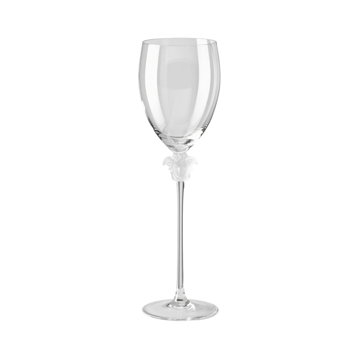 Versace Medusa Lumière Crystal Water Goblet front view